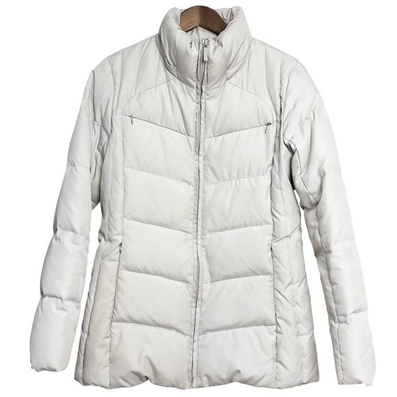 Women's Calvin Klein Cream Down Puffer Jacket - Size Small - Picture 1 of 11